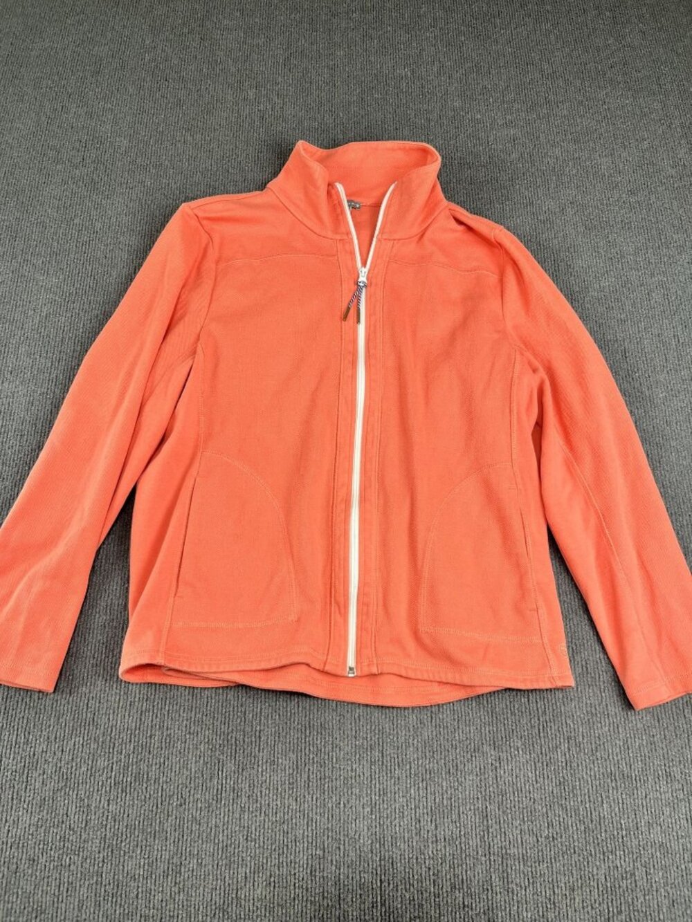 T By Talbots Coral Zip-Up Jacket XL Full-Zip Womens